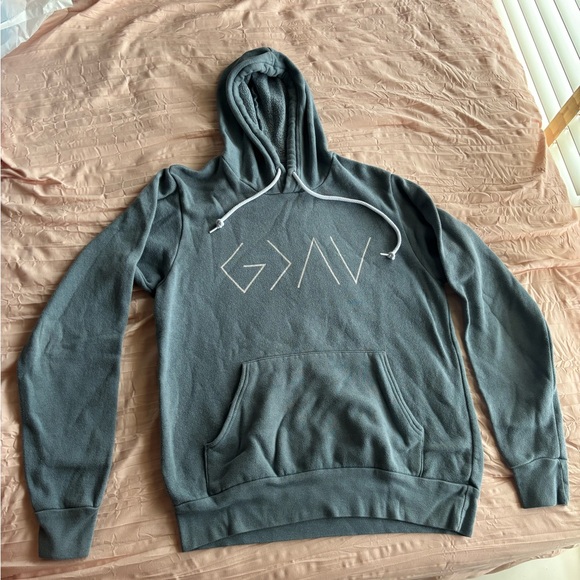 Blue GOD IS GREATER THAN HIGHS AND LOWS hoodie. - Picture 1 of 3